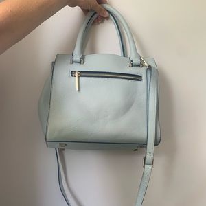 DANIER leather shoulder bag light blue